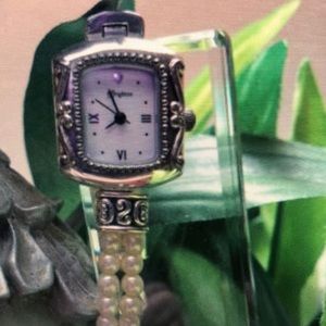 “RETIRED” Brighton Emporia Pearl Strap Watch, NWT🌷🌷🌷